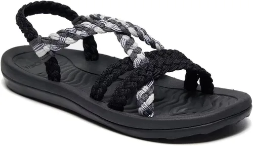 Vista 14 de MEGNYA – Sandalias para mujer, cómodas, planas, con soporte de arco, impermeables, para caminar, senderismo, viajes, bodas, playas y lugares