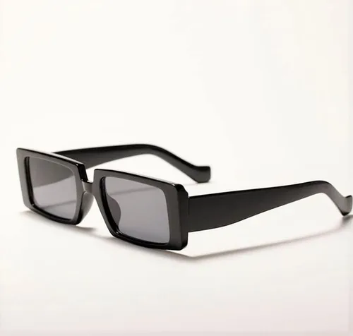 Vista 3 de Gafas de sol rectangulares de moda retro de los años 90 para mujer marco cuadrado protección UV400