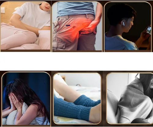 Vista 8 de Caja de quemador de cono Moxa sin humo, juego de taburetes de moxibustión de madera Silla, bandeja resistente al calor, para caderas, cintura