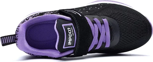 Vista 3 de RomenSi Air Athletic - Tenis deportivos para correr para niños y niñas, ligeros, transpirables, tenis deportivos para niños