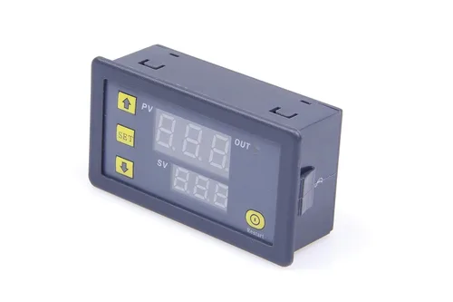 Vista 4 de Interruptor de relé automotriz de 1500 W CC 12 V (11-14 V), tablero de relé de retardo de tiempo digital con pantalla LED de doble