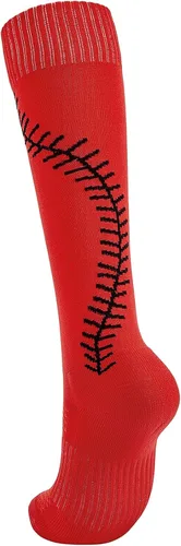 Vista 6 de American Trends Calcetines de sóftbol para niñas y adultos, calcetines de béisbol y sóftbol, calcetines deportivos con puntadas, para niñas jóvenes