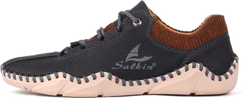 Vista 2 de Zapatos casuales para hombre, zapatos de cuero Oxford, zapatos de trabajo para hombre