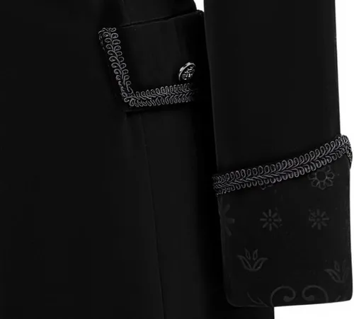 Vista 6 de DRTES Chaqueta gótica steampunk para mujer, estilo victoriano, medieval, vintage