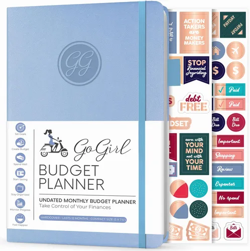 Vista 29 de GoGirl Planificador de Presupuesto – Organizador Mensual de Planificación Financiera, Libro de Presupuesto. Cuaderno de Seguimiento de Gastos, Negro