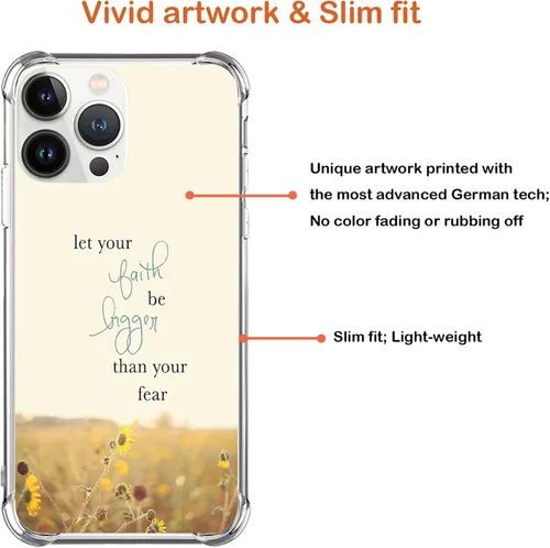 Vista 7 de Funda para teléfono 13 Pro Max Words motivacional parachoques compatible con iPhone 13 Pro Max