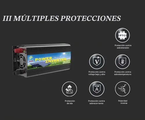 Vista 6 de Inversor solar de lazo de rejilla 500w DC11-28v a AC90-130v para sistema solar 12v