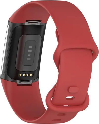 Vista 3 de Correas deportivas compatibles con Fitbit Charge 5 Smartwatch Accesorio, correa de reloj de silicona suave, pulsera de repuesto para Charge5