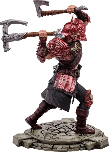 Vista 7 de McFarlane Toys - Diablo IV Rend Bárbaro y Nigromante de Sangre Paquete de 2 Figuras Posadas con Etiqueta de Oro 1:12 Escala 1:12, Etiqueta Dorada