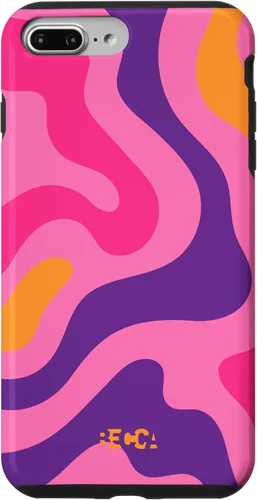 Vista 12 de Retro Liquid Swirl Groovy Abstract Pattern Wave Purple Phone Case for iPhone 17