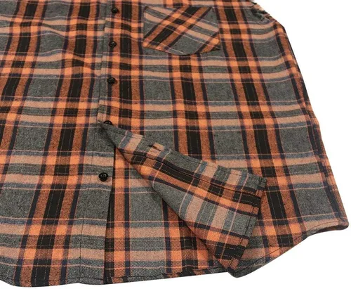 Vista 6 de Camisa sin mangas a cuadros para hombre, camisas vaqueras con botones