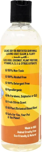 Vista 5 de Bodhi Dog Champú refrescante de cítricos de naranja – Fórmula de coco y aloe de limpieza profunda – Lavado natural calmante e hidratante