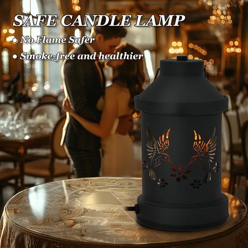 Vista 4 de Lámpara calentadora de velas con temporizador - Regalos de Navidad para mujeres y mamás, regalos para inauguración de casa y nueva decoración