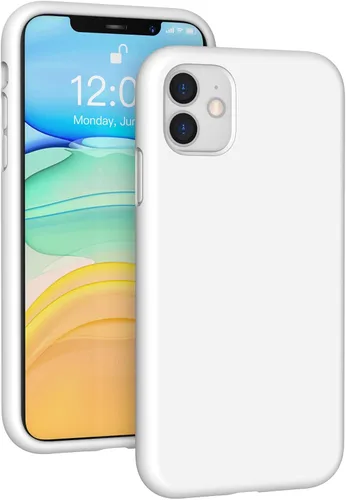 Vista 184 de Funda de silicona líquida compatible con iPhone 12 Pro Max 6.7 pulgadas, funda de gel de protección completa con forro de microfibra, funda