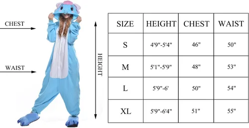 Vista 7 de NEWCOSPLAY Pijama de una pieza para adultos, disfraz de cosplay de una pieza