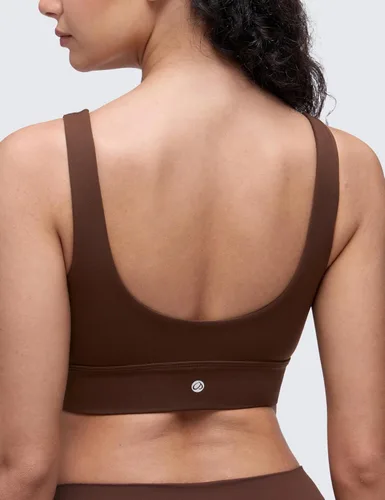 Vista 21 de CRZ YOGA Butterluxe - Brasier deportivo con espalda en U para mujer, cuello redondo, acolchado, de bajo impacto, para yoga, entrenamiento