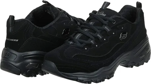 Vista 8 de Skechers D'Lites - Tenis de espuma viscoelástica con cordones para mujer