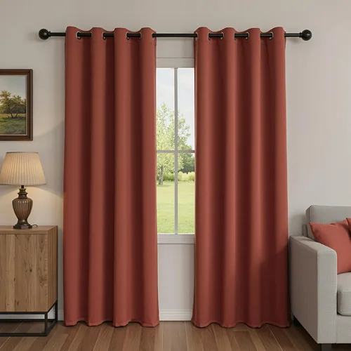 Vista 8 de MYSKY HOME Cortinas Aqua para Armario para Entrada Cortina Opaca para Puerta para Sala de Estar Cortina Oscurecedora de Habitación con Ojales