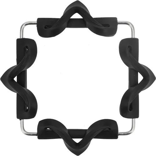 Vista 5 de Silicone Trivet Mat Stainless Steel Hot Pot Holder Nonslip Coasters Heat Insulation Bowl Mats Foldable Table Pad Tableware Placemat for Hot Pans