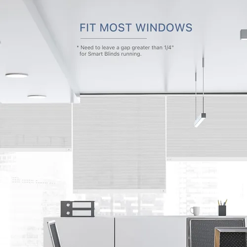 Vista 3 de THIRDREALITY ZigBee Smart Blind Lite - Persianas motorizadas semitransparentes, control inteligente, persianas inalámbricas de panal con pilas AA