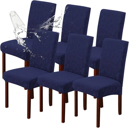 Vista 29 de Genina Fundas impermeables para sillas Parsons de comedor, fundas elásticas para sillas Parsons para comedor, cocina, funda protectora para silla