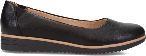 Vista 2 de SOUL Naturalizer Idea - Zapato de ballet plano acolchado para mujer, color negro liso, 8.5 M, Negro