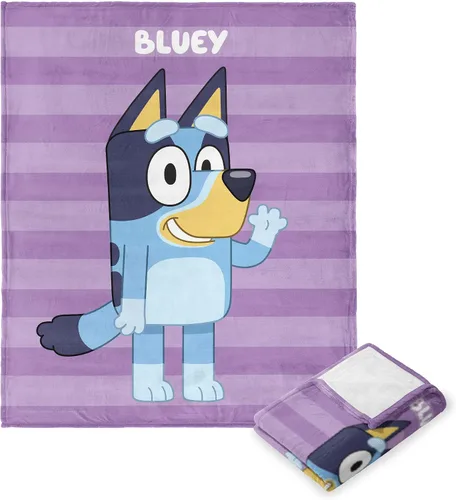 Vista 17 de Northwest Manta Bluey con tacto de seda, 46 x 60 pulgadas, Road Trip