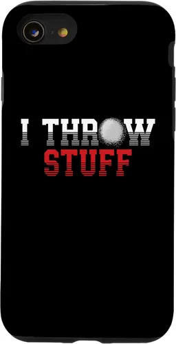 Vista 13 de iPhone 15 I Throw Stuff Lanzamiento de pista y campo Funda Shot Put