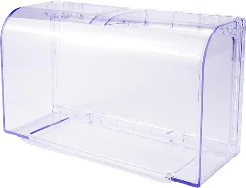 Vista 10 de Tapa abatible resistente a la intemperie, cubierta de toma de corriente eléctrica, caja de panel de placa frontal para interruptor de pared (negro)