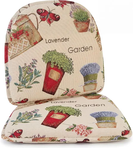 Vista 91 de Klear Vu Raindrop The Gripper - Cojines antideslizantes para silla, suaves y cómodos, almohadillas para asiento, almohadón para cocina, comedor u