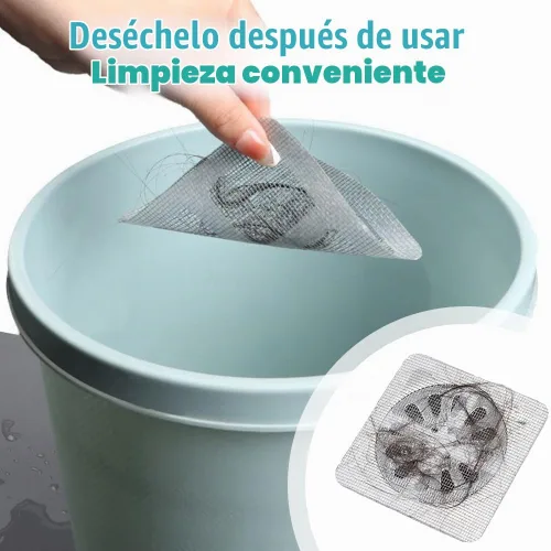 Vista 5 de Adhesivos desechables para drenaje de cabello, cubierta de drenaje de ducha 2026, calcomanías de filtro de drenaje de piso de baño, calcomanía