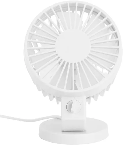 Vista 4 de A sixx Ventilador de escritorio de funcionamiento silencioso, ventilador silencioso, control remoto portátil para oficina y hogar (blanco)