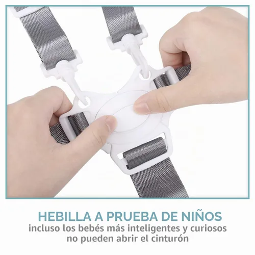 Vista 3 de Correas para silla alta, arnés de repuesto de 5 puntos para cochecito, cochecito, cochecito