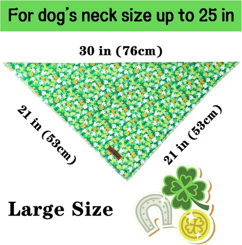 Vista 4 de Unique Style Paws Bandanas para perros, 1 unidad, lavables, de algodón, triangulares, para perros y gatos pequeños, medianos y grandes