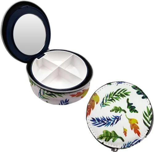 Vista 12 de EZY DOSE Pastillero de farmacia de bolsillo rígido, con bolsa con cremallera, diseño fácil de usar, portátil y perfecto para el uso diario, 8 Negro