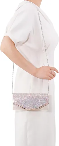 Vista 6 de Naimo Bling Shiny Rhinestone Wedding Evening Party Clutch Handbag Purse