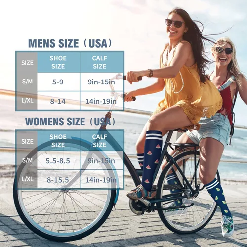Vista 7 de Bluemaple Paquete de 6 calcetines de compresión de cobre para mujeres y hombres, el mejor apoyo para médicos, correr, enfermería, atletismo