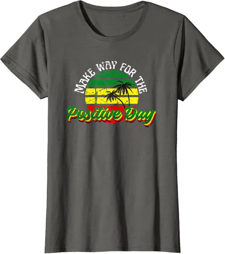 Vista 5 de Haz paso para el día positivo Rasta Rastafari Reggae - Camiseta de música, Negro, S