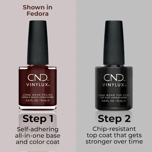 Vista 4 de CND Vinylux - Esmalte de uñas marrón de larga duración, color resistente al brillo y al astillado, 0.5 onzas líquidas Toffee Talk #428