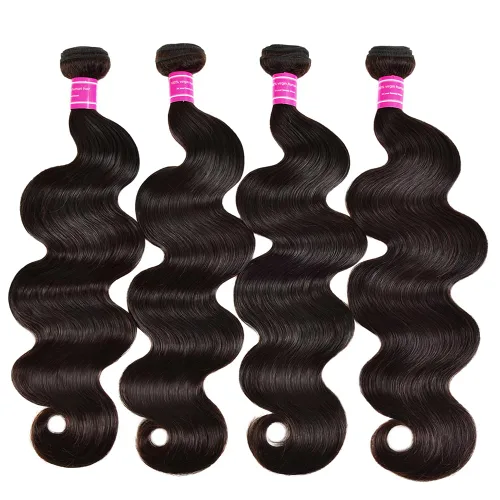 Vista 7 de Adigrace Paquetes de Cabello Humano 16 18 20 Pulgadas Paquetes de Ondas Corporales Cabello Humano 10A Paquetes de Cabello Humano Brasileño 100%