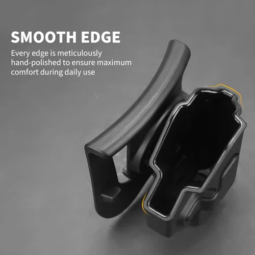 Vista 4 de Funda para Smith & Wesson M&P Shield 9 mm/.40 (M2.0)/9 mm Shield Plus, funda de pistola de 3.1" de pala, 360 grados ajustable, liberación