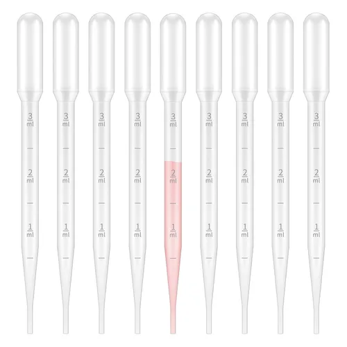 Vista 10 de G2PLUS Gotero de plástico – 25 piezas Pipetas de transferencia desechables, gotero graduado de 1ml para aceites esenciales, uso en laboratorio