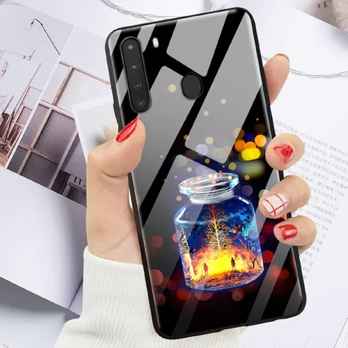 Vista 5 de Funda de vidrio templado con foto personalizada para Samsung Galaxy S9 S10 S20 S21 S22 Plus Ultra Note 10 20, imagen personalizada 9H parte trasera