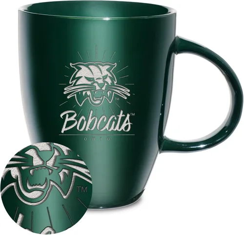 Vista 35 de Rico Industries - Taza de lustre cerámico con grabado láser de la NCAA de 18oz - Café-Té