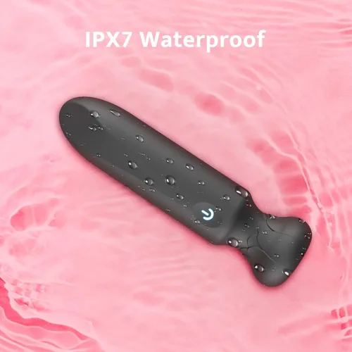 Vista 6 de Vibrador bala para mujeres con 10 potentes modos de vibración, juguete sexual de rosa de silicona completa, vibración para punto G y clítoris, Negro
