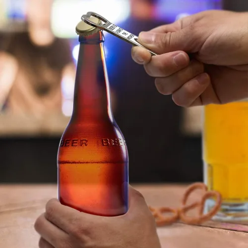 Vista 5 de Abrebotellas con imán personalizado, foto personalizada, imagen y texto, accesorios de cerveza resistentes de metal