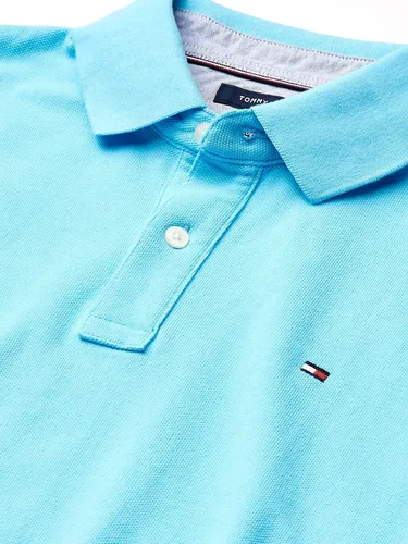 Vista 48 de Tommy Hilfiger Polo de piqué de algodón de manga corta para hombre en ajuste regular