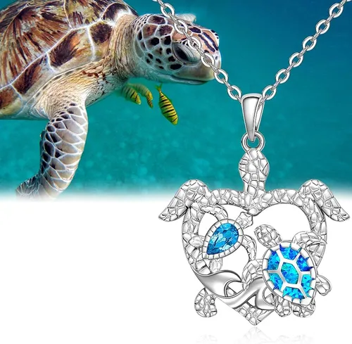 Vista 9 de Hummingbird Cat Turtle Necklace for Women Celtic Pentagram Pentacle Necklace Pendant 925 Sterling Silver Halloween