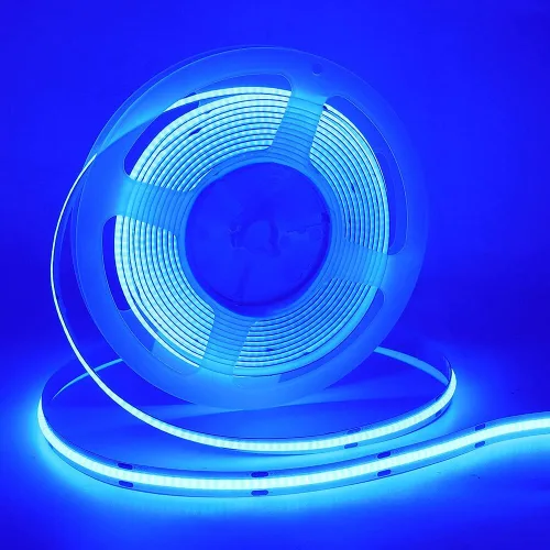 Vista 10 de Tira de luz LED COB flexible, 0.5m/1.6ft Bendable COB LED cuerda luces DC 5V 320 LEDs/m blanco cálido 3000K no impermeable USB cinta luces