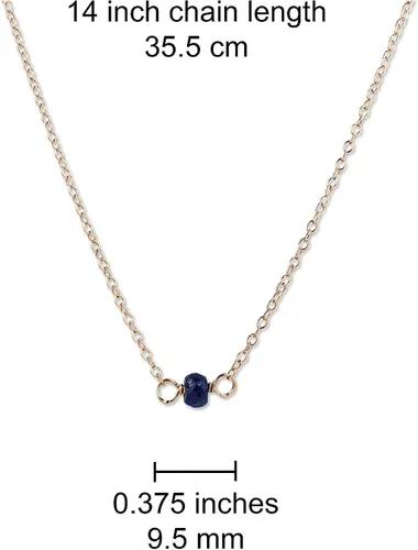 Vista 133 de Gargantilla de piedra natal – Regalo de cumpleaños, regalo para niña, mujer, amiga, hija, esposa, mamá, ella, joyas de piedras preciosas para uso